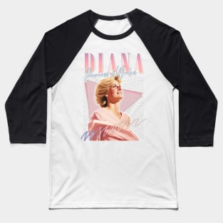 Princess Diana - 90s Retro Aesthetic Fan Design Baseball T-Shirt